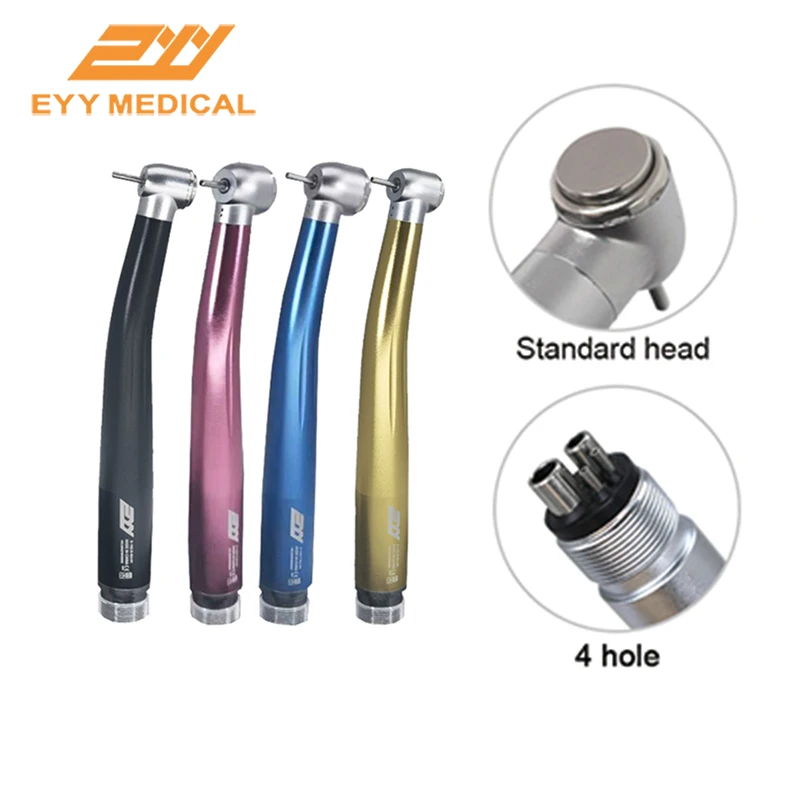 EYY DENTAL PRODUCT Turbine Women Dentist High Speed Colorful Handpiece Push Button Standard/Big Head 2&4 Hole Dentistry Tool