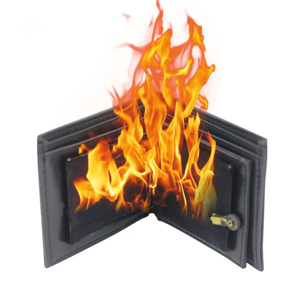 

Second Generation Fire Wallet Magic Wallet Magic Product Stage Magic Props New Strange Party Performance Props