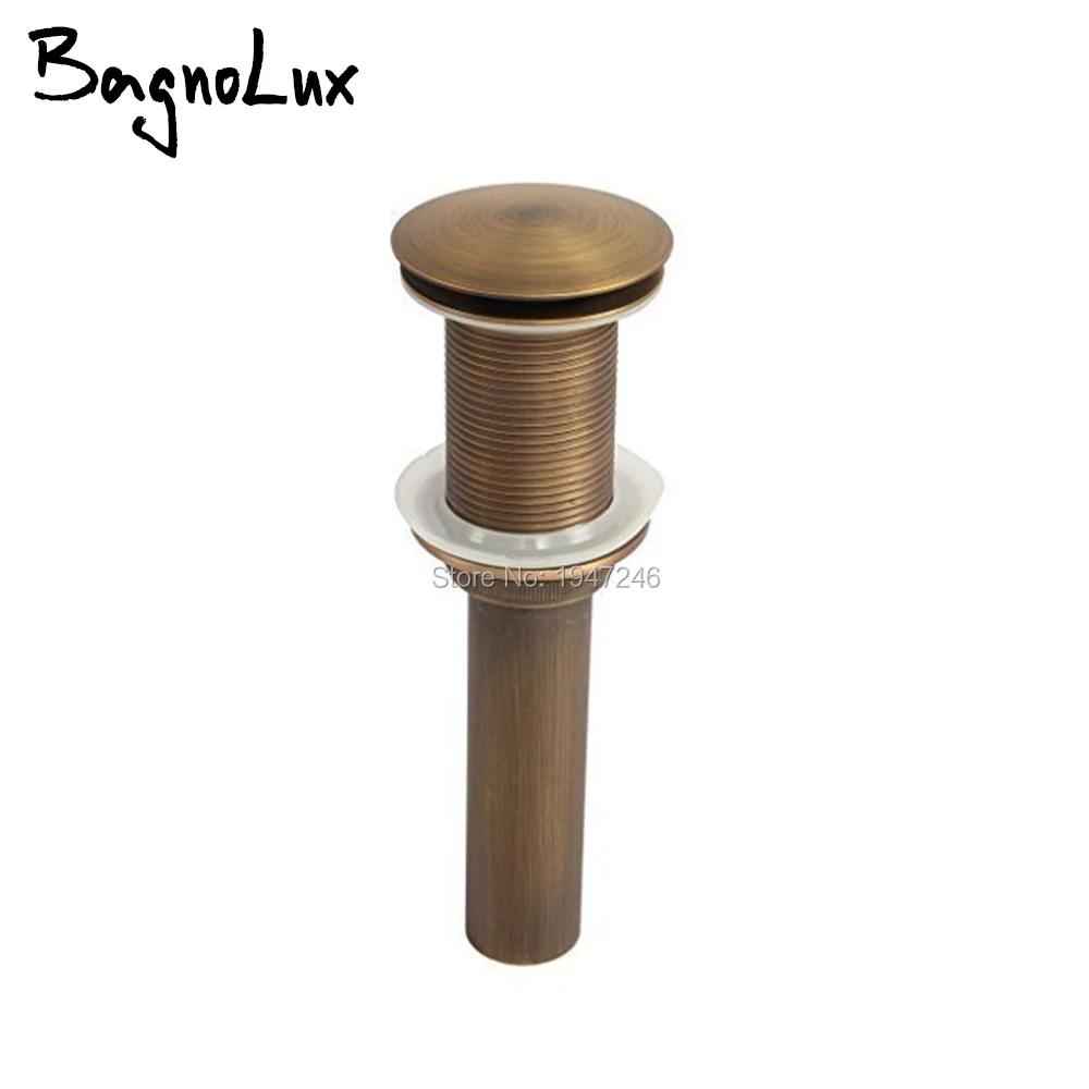 

Pop-up Drain Without Overflow for Vessel Sinks Antique color
