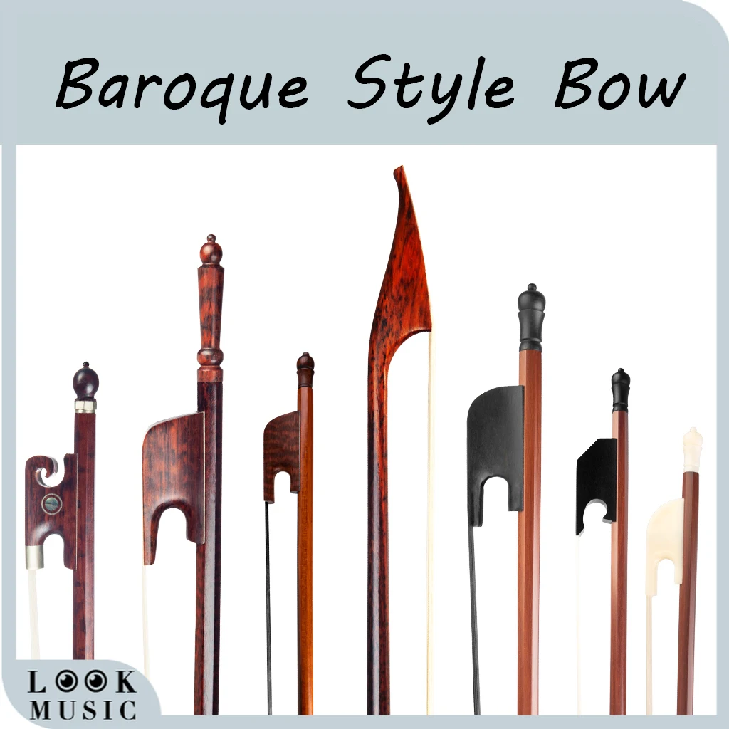 

4/4 бант для скрипки в барочном стиле бразильское дерево Эбеновое дерево лягушка черный/белый натуральный конский волос полноразмерный бант...