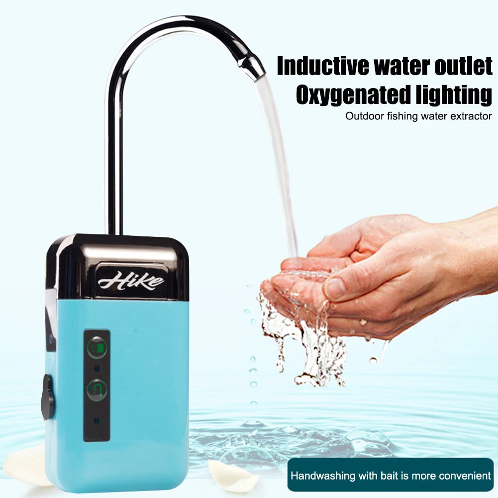 

Fishing Oxygen Pump Portable Fishing Oxygen Water Pump USB Intelligent Sensor LED Light Outdoor Fishing Oxygenation Air Pumps