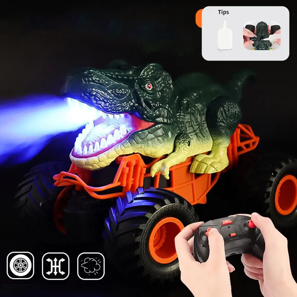

2.4g Spray Dinosaur Remote Control Car Triceratops Tyrannosaurus Rex Climbing Off-Road Vehicle For Children Gifts Toys For Boys
