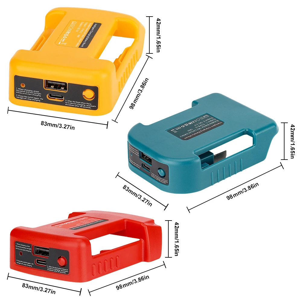 Сменная подставка для зарядного устройства TYPE-C + USB-зарядное устройство PD18W QC3.0