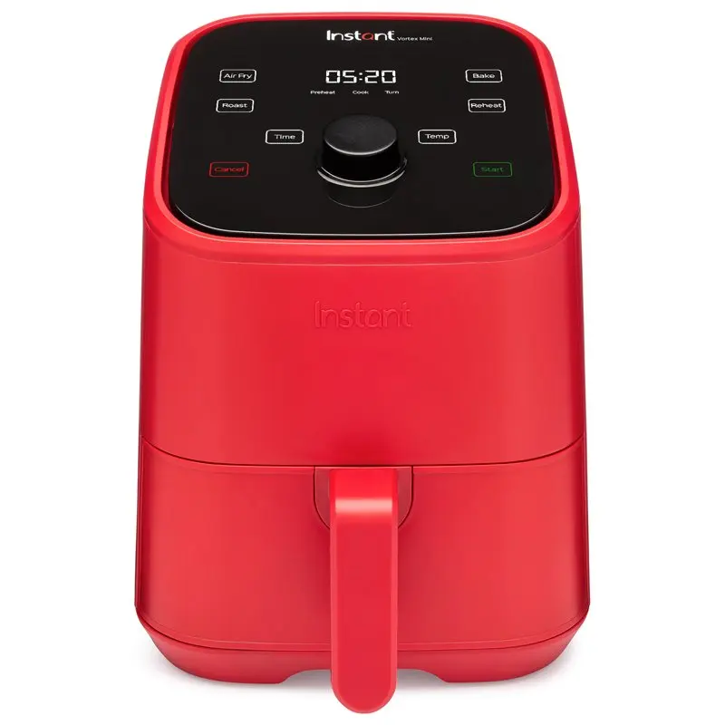 

Vortex 2-Quart Mini Air Fryer 4-in-1 with Customizable Smart Cooking Programs, Nonstick and Dishwasher-Safe Basket, Red