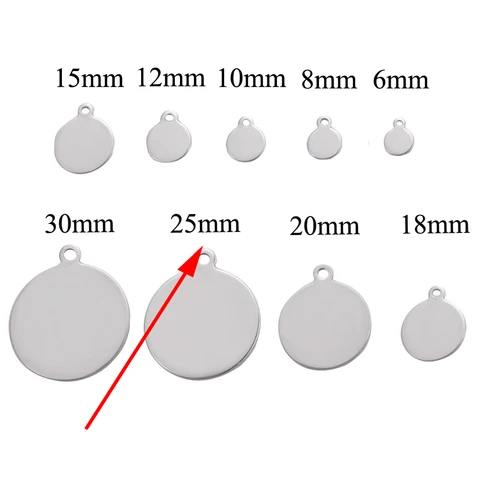 20 шт., шармы из нержавеющей стали, серебристого цвета