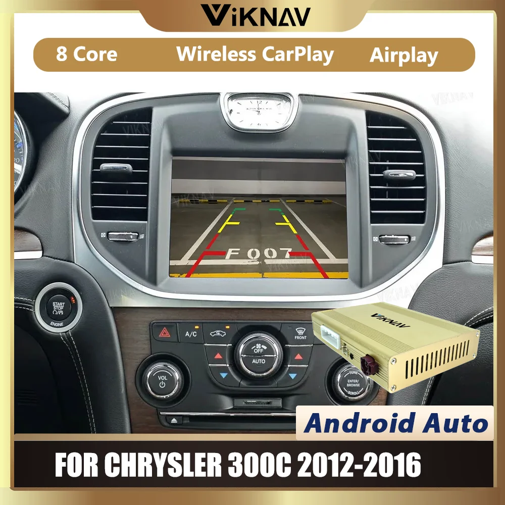 Фото Автомобильный радиоприемник Linux с интерфейсом для Chrysler 300c 2012-2016 CarPlay Android Auto Ariplay Mirror Link №1