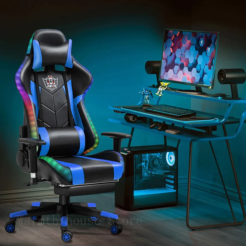 

New High-quality Gaming Chair Computer chair Office furniture WCG gamer chair pink girl Armchair massage sling chair RGB light