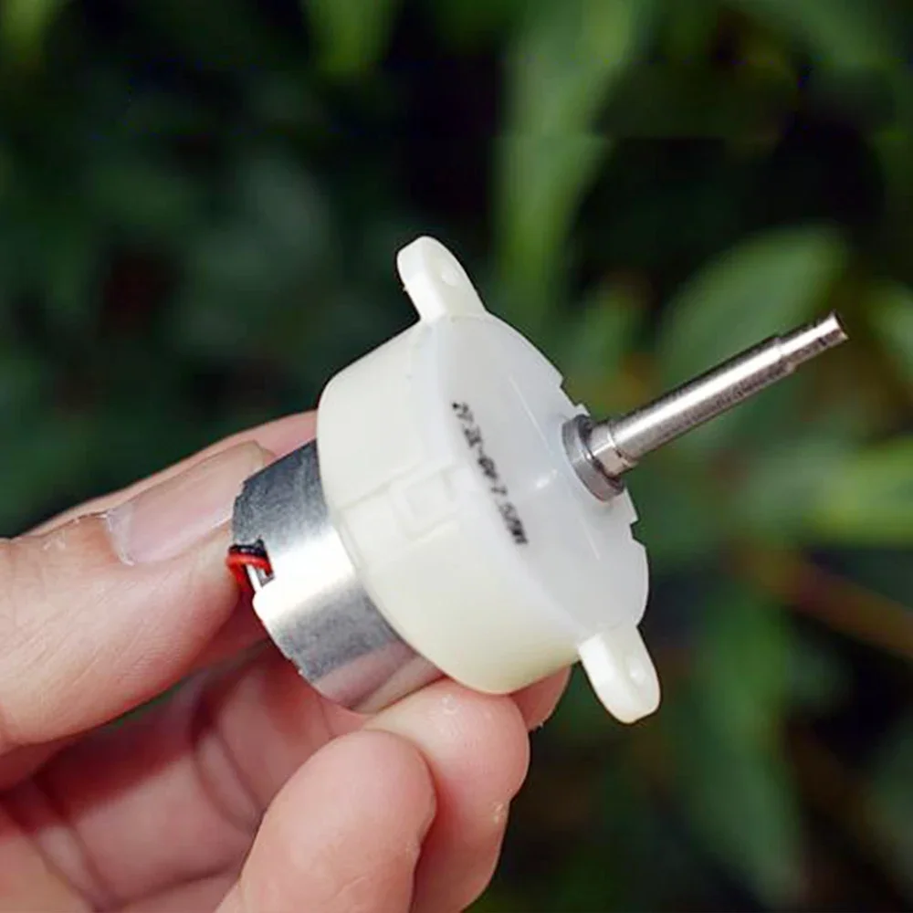 Мотор-редуктор Mini 300 с длинным валом 3 В-6 В постоянного тока 18 об/мин медленный