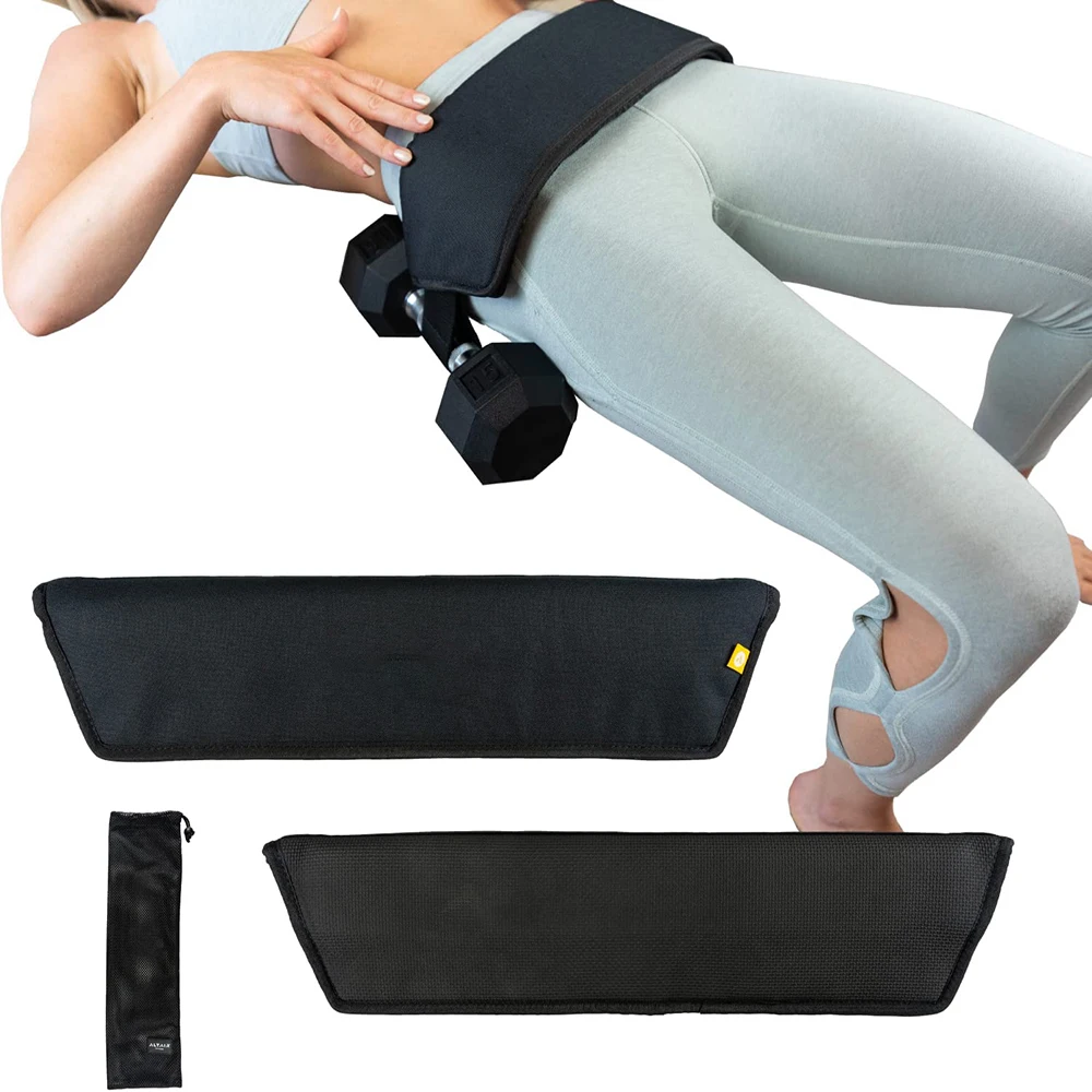 

Hip Thrust Belt Glute Bridge Use with Dumbbells Kettlebells Easy To Carry Home Traveling for Gym Workout Fitness Equipment