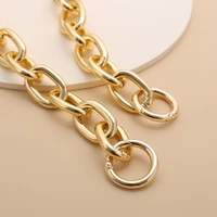 thick aluminum chain strap for bags diy handles crossbody bag parts accessories for handbag gold replacement purse chain strap
