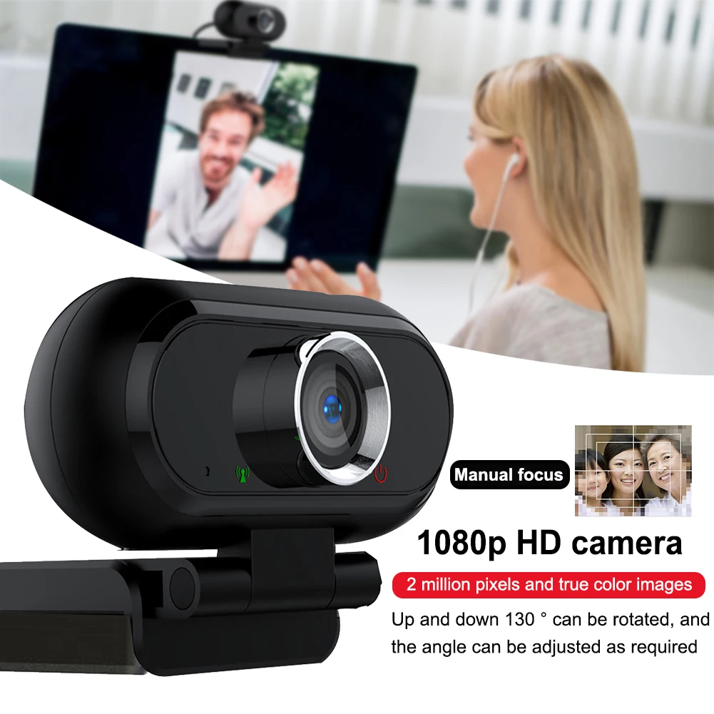 

Video Calling HD 1080P Drive Free Live Broadcast Built In Microphone Widescreen Streaming Camera Computer Webcam USB Connection