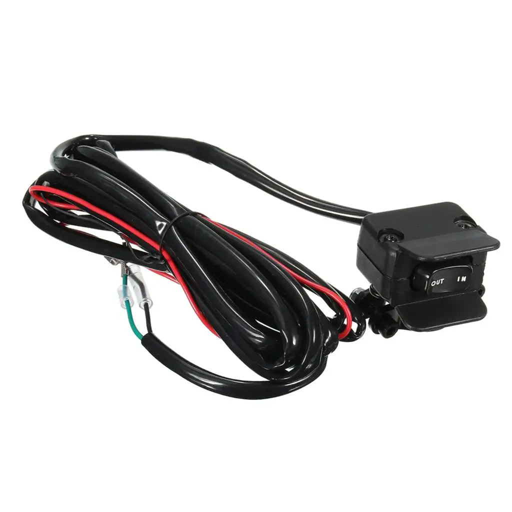 

High Quality 3 Meters 12V Winch Rocker Switch Control Line Kit Full Sealed Service