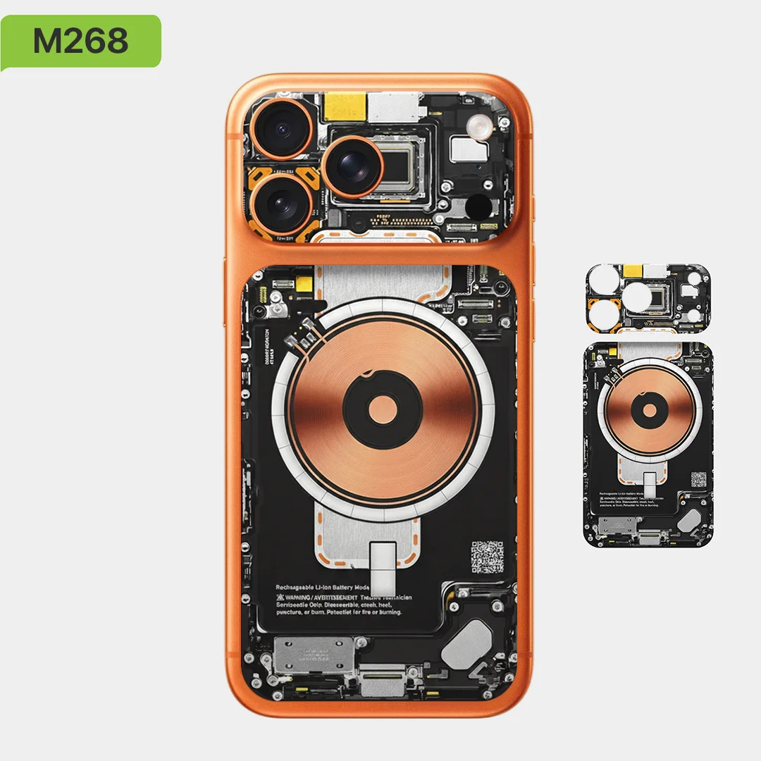 Фото Oscarskin Z для Apple iPhone 17 Pro Max 17 Pro: 3D-наклейка на заднюю панель, цветная защитная пленка для всего корпуса №4