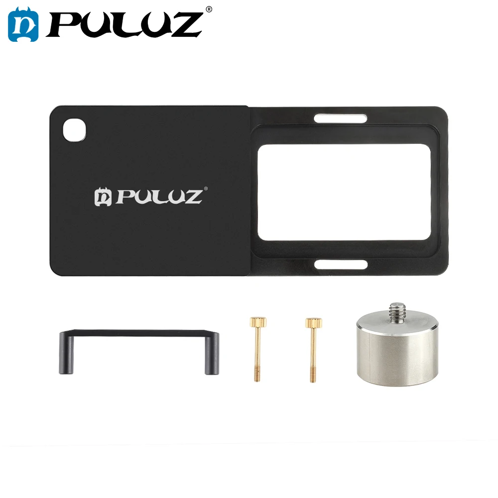 

PULUZ Mobile Phone Gimbal Switch Mount Plate Adapter Compatible For 9 Black For DJSMO Phone Gimbal