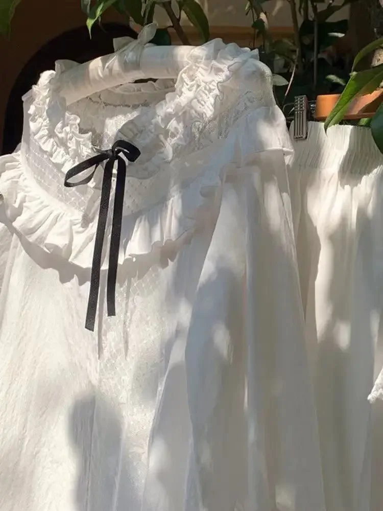 Gaganight Белое платье-рубашка