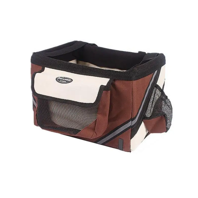 

Pet Bicycle Carrier Cat Dog Bicycle Bag Bike Removable Basket Handlebar Front Basket Small Cat Dog Carrier For Travel Shopping