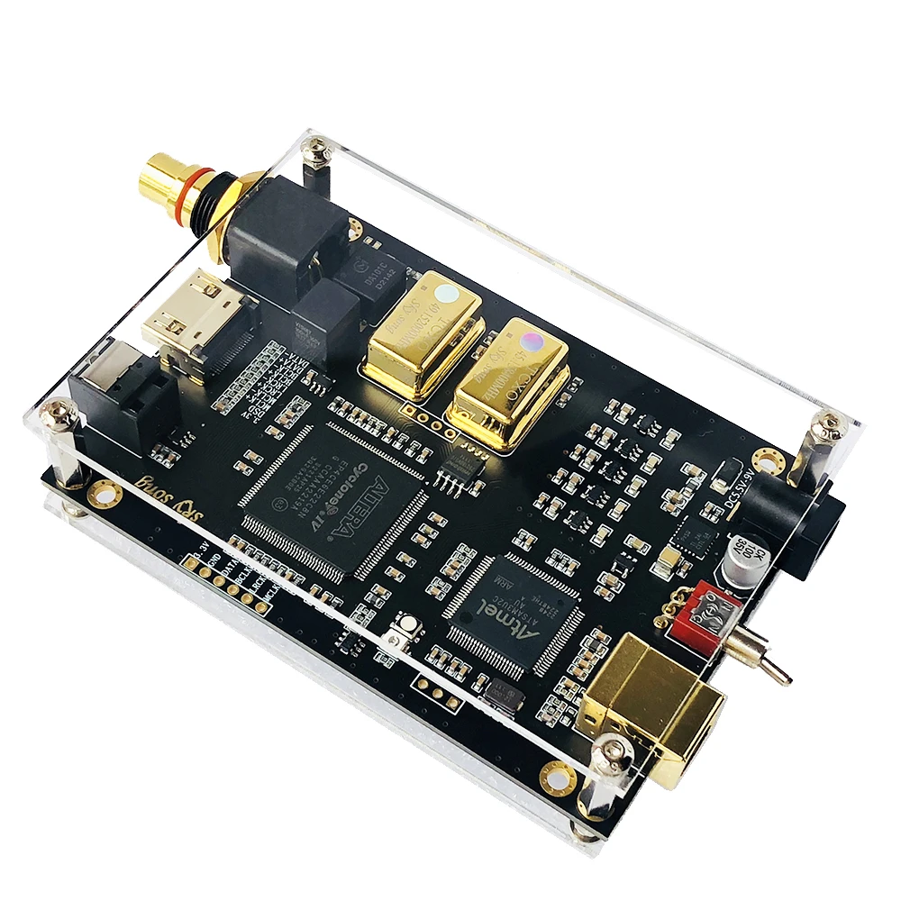 Итальянская USB-карта Cpld 384 ppm /AS318B коаксиальный выход I2S обработка сигнала Spdif DSD512 k