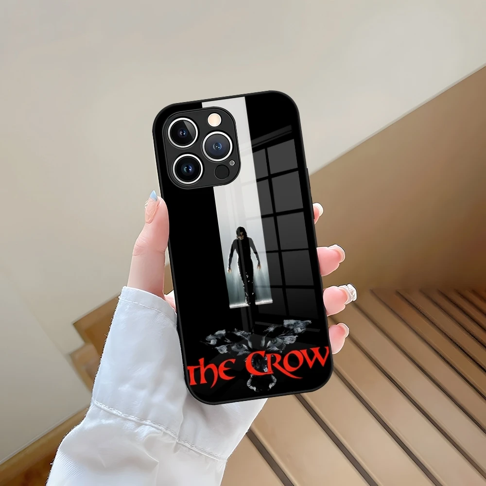 Чехол для телефона с отделением из закаленного стекла iPhone 13 15 16 14 12 11 Pro Max Plus Mini XR XS