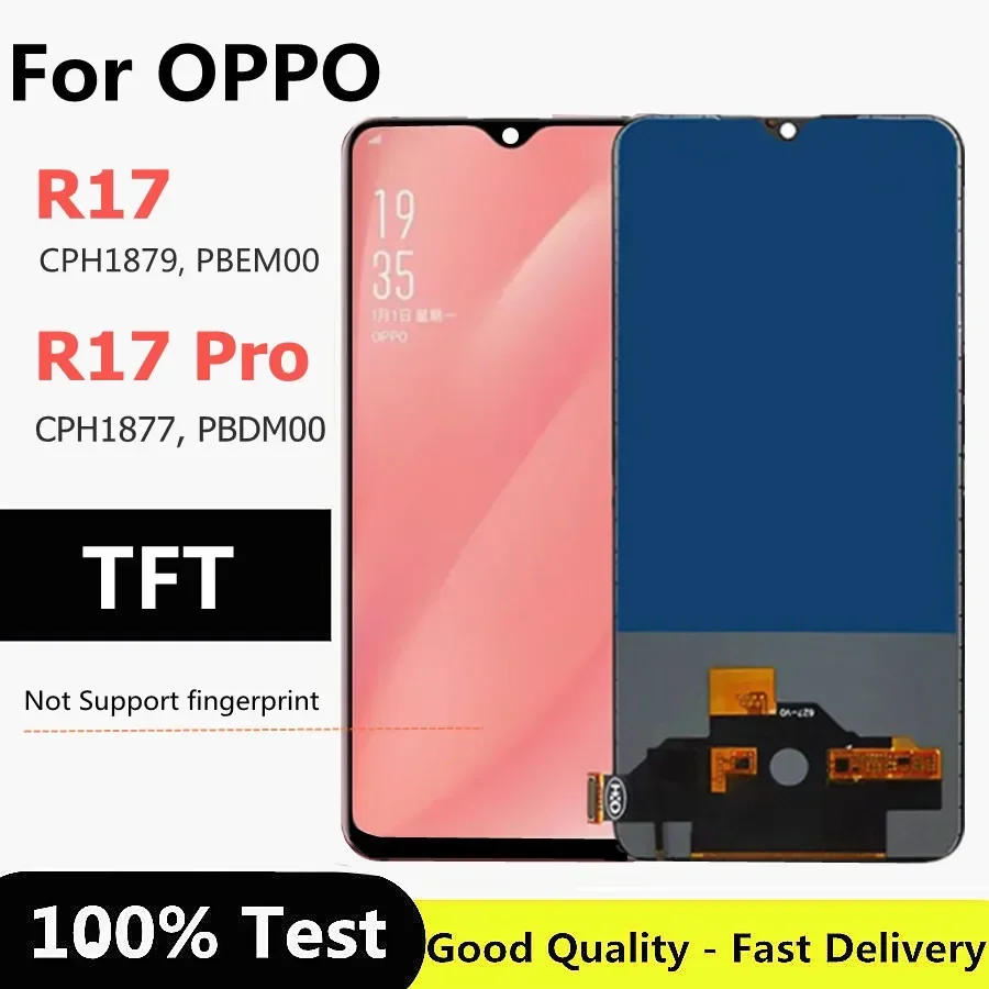 TFT 6 4-дюймовый дисплей для OPPO R17 ЖК-дисплей преобразователь сенсорного экрана в