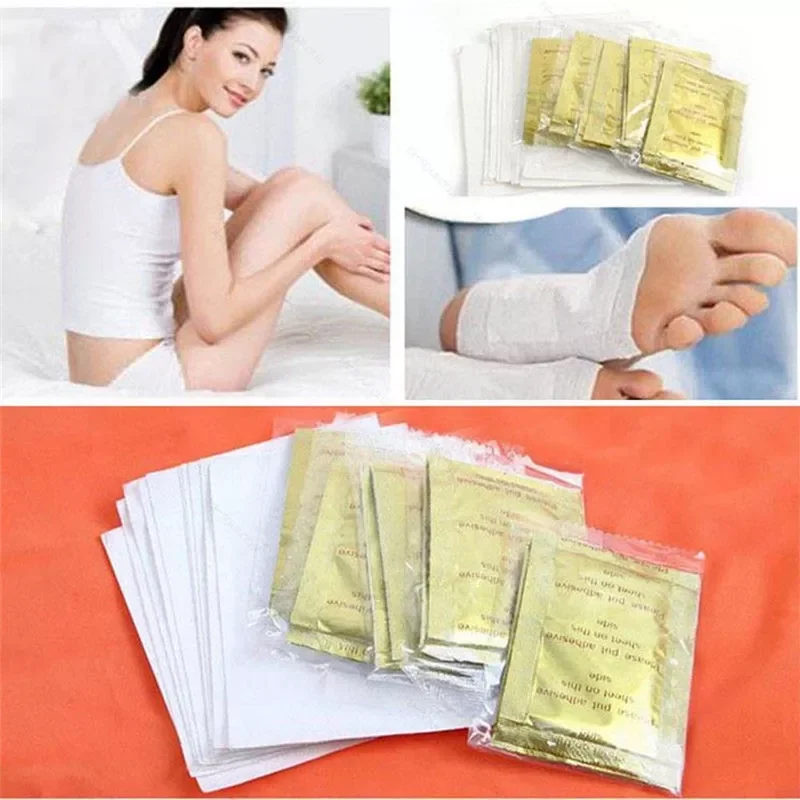 

Gold Premium Detox Foot Pads Organic Herbal Cleansing Patches Feet Care Accessory(10pcs Patches+10pcs Adhesives)