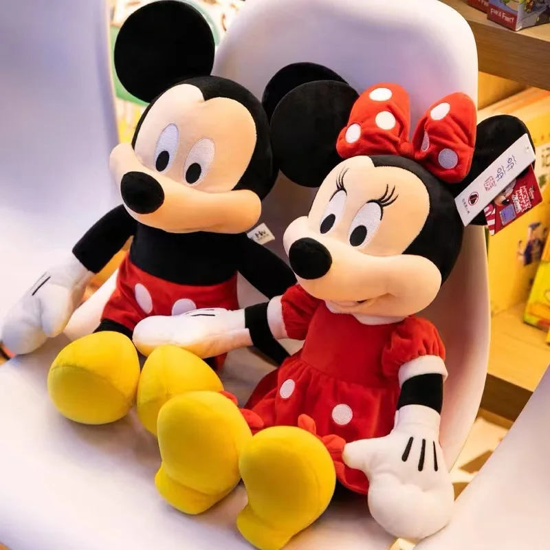 Kawaii Disney Микки Маус и Минни плюшевые игрушки 30 см милые мягкие набивные куклы