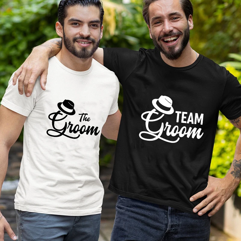 Team Groom Crew T-shirt for Boyfriend Single Farewell Bachelor Stag Party Engaged Wedding Tees Groomsmen Best Man Y2k Tops