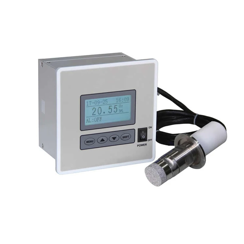 

Flue gas trace oxygen analyzer glovebox sensor