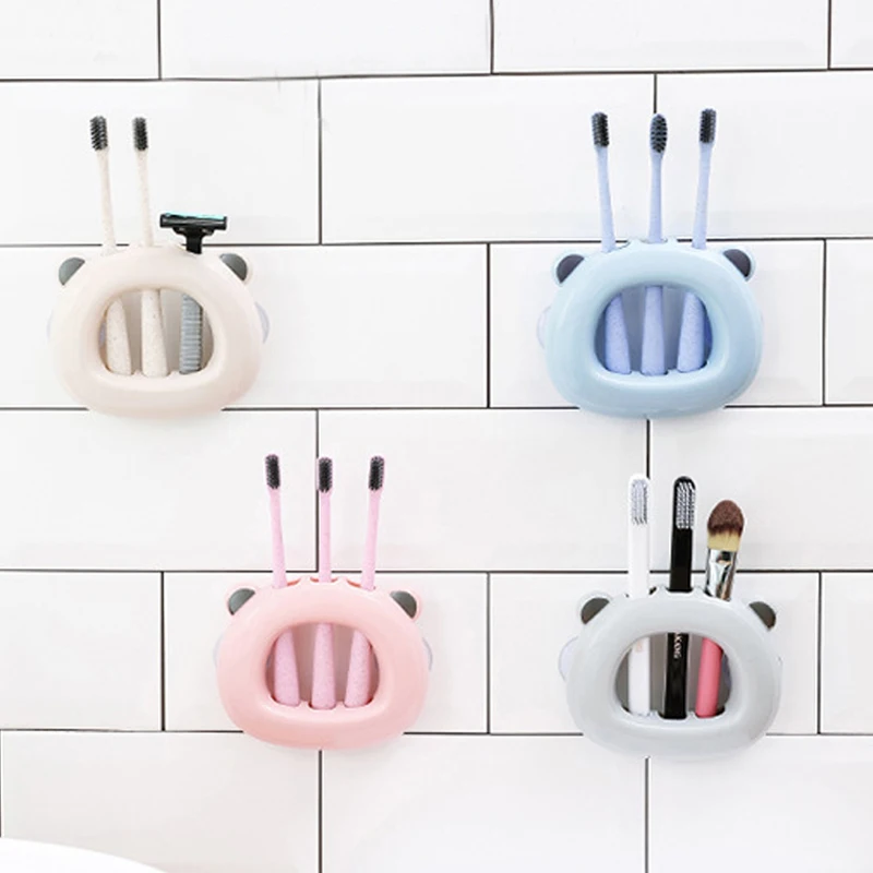 

Creative Couple Toothbrush Rack No Punching Mouthwash Toothbrush Rack Wall Mounted Toilet Wall Mounted Toothbrush
