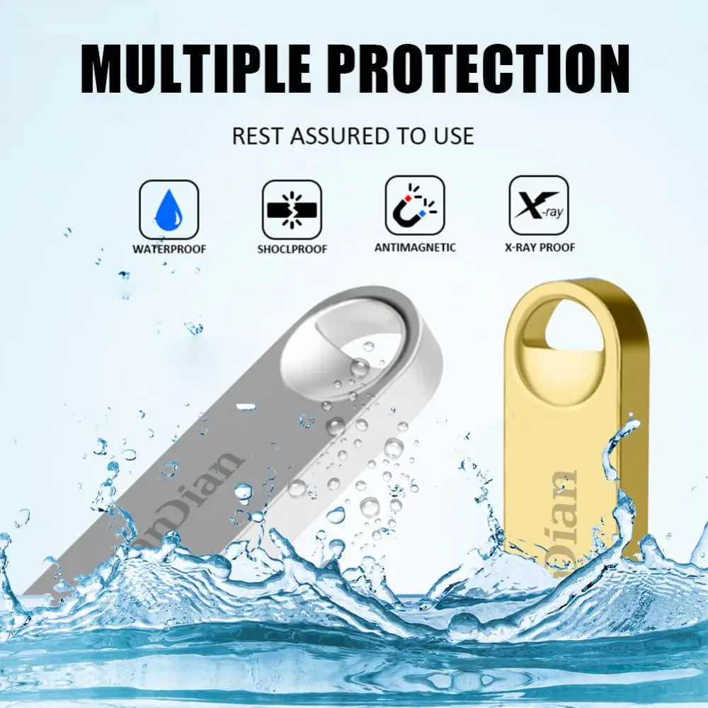 USB флэш-накопитель 3 0 OTG Металлический Высокоскоростной 1 ТБ 512 ГБ 128