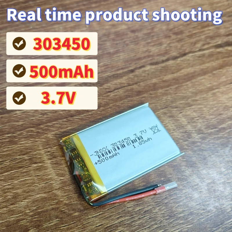 Lipo 3.7V 303450 Литий-полимерный аккумулятор 500 мАч литиевые аккумуляторы Po