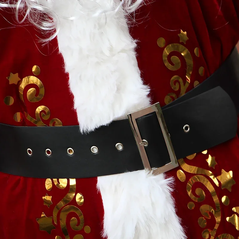 Мужской костюм Санта-Клауса для взрослых Рождественский карнавальный красный