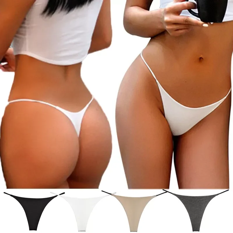 

Sexy G String Thongs Panties Thin Low Waist Double Strap Thong Panties Women Lingerie Ladies Underpants Panty Intimates