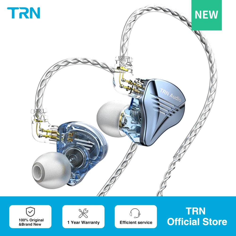 TRN TA2 HiFi Audio Triple Hybrid Driver(1DD+2 Knowles BA) Earphone IEM Metal Shell with Detachable Headset Running Headphone enlarge