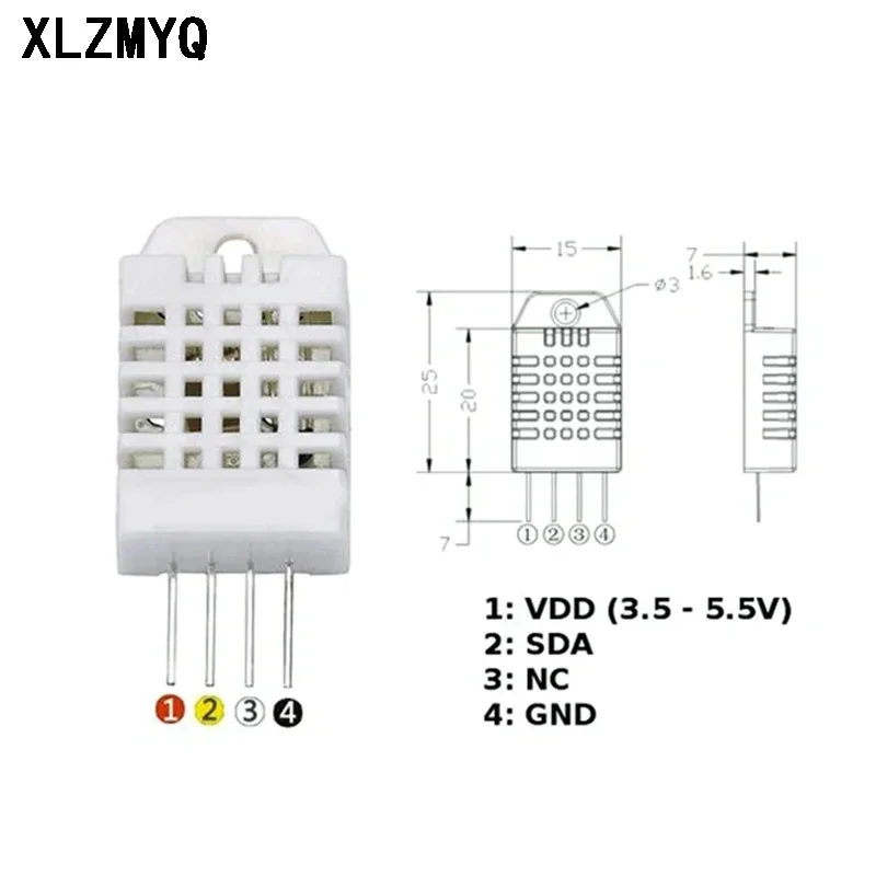 5 шт. DHT22 цифровой датчик температуры и влажности модуль датчика AM2302