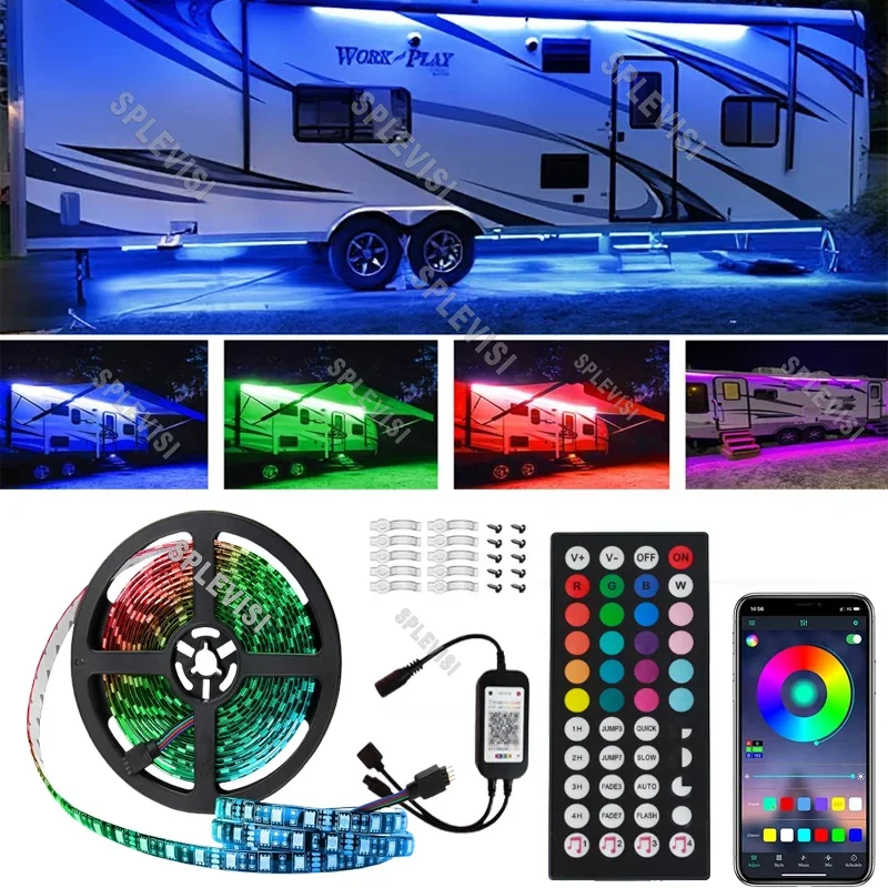 Светодиодная лента RGB с изменением цвета для трейлера RV лампа освещения