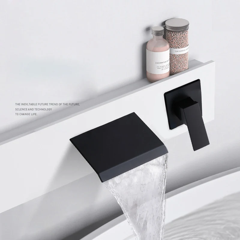 brass black shower set bathroom faucet wall mounted rainfall shower head diverter mixer handheld spray set bathroom faucet free global shipping