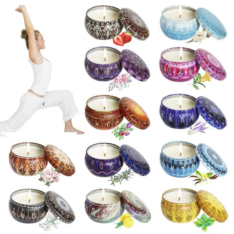 

Набор Ароматических Свечей для ароматерапии, 12 созвездий