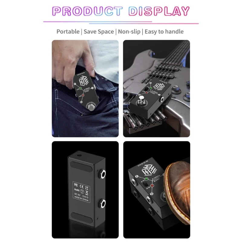 Переключатель каналов ABY Селектор линии AB Гитарная педаль эффектов True Bypass