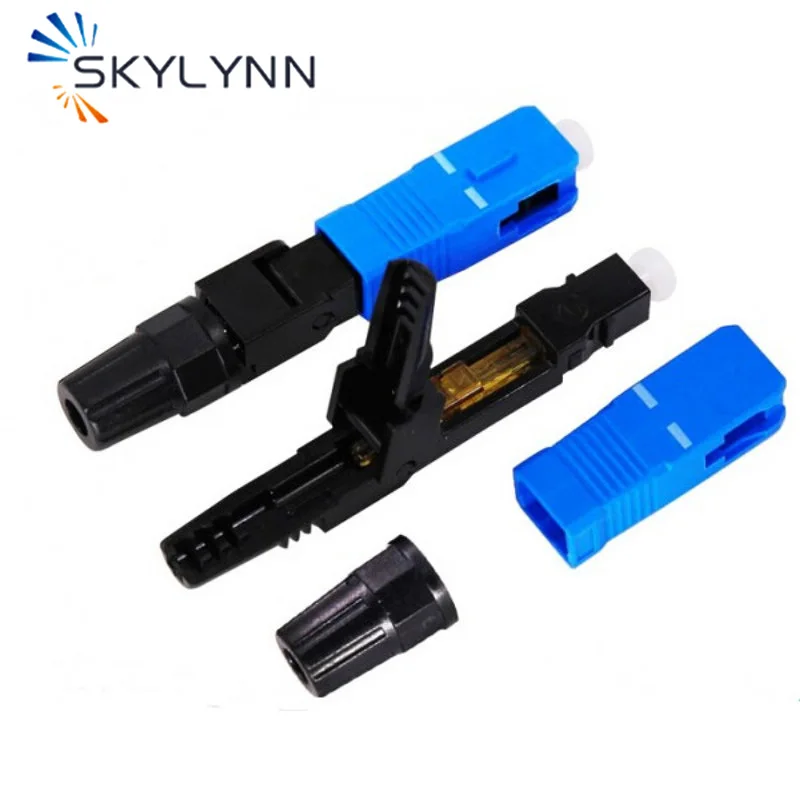 SC/APC SC//UPC Drop Cable Connector 58mm Fiber Optic Fast Connector 50/100/200 pcs For FTTH Ship Out In 24 Hours