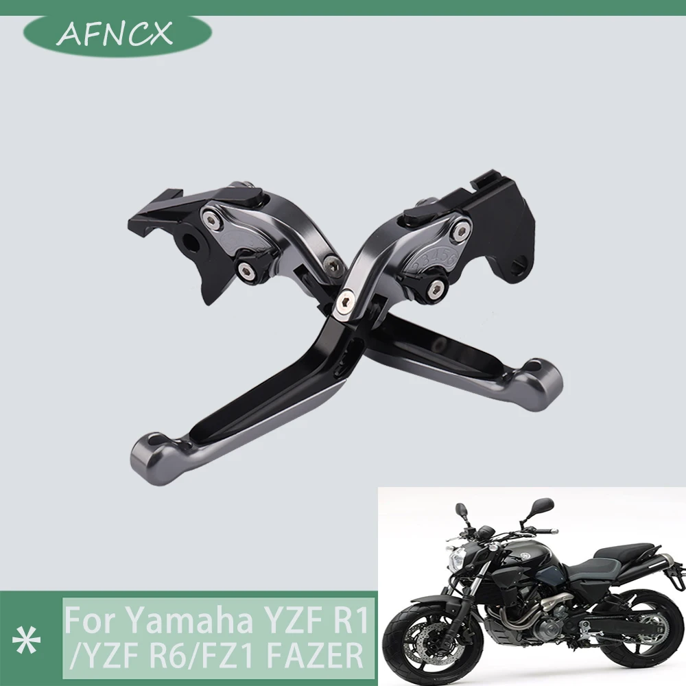 

For Yamaha YZF R1/R6 1999-2004 FZ1 FAZER 2001-2005 Motorcycle Adjustable Folding Extendable Brake Clutch Levers Handle