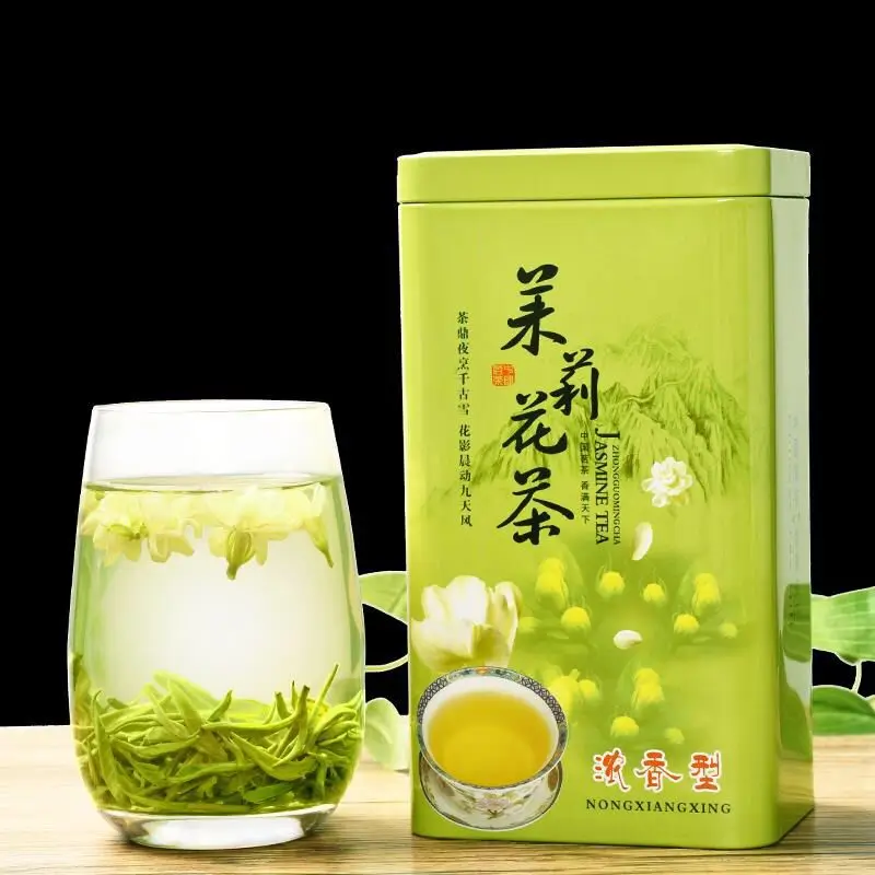 

2022 5A Chinese Jasmine Flower Green-Tea Real Organic New Early Spring Jasmine Tea for Weight Loss Health Care No teapot