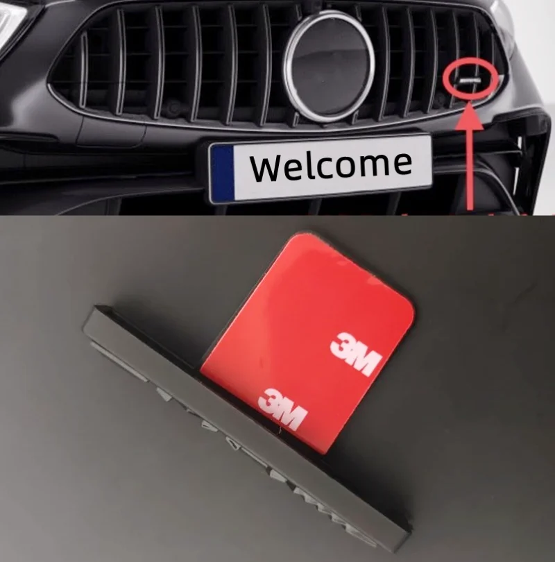

ABS Front Grille Hood Emblem Badge Sticker For AMG Logo GT GTR A B C E W176 W246 W204 W205 W212 W213 W292 GLC GLE GLS GLA