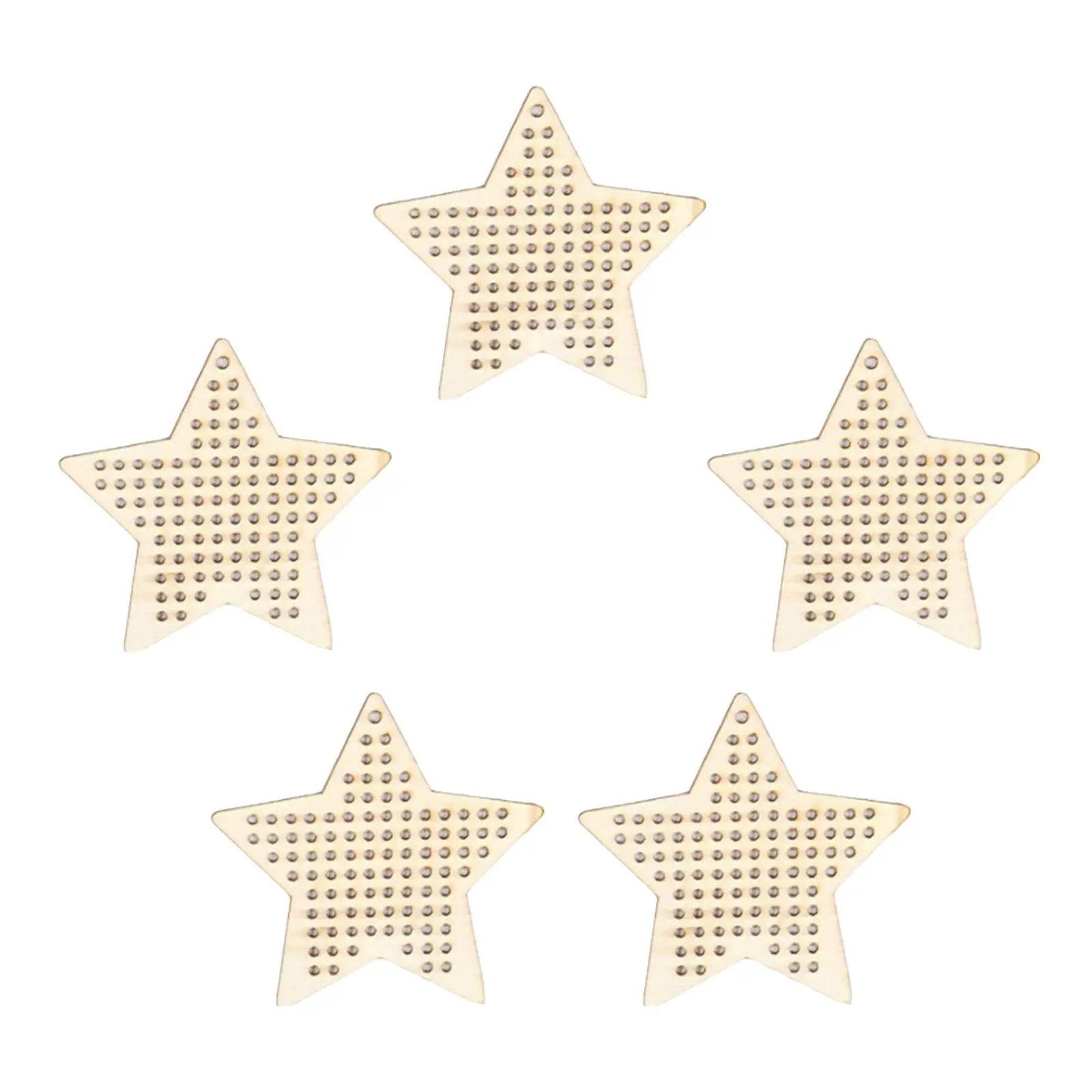 5 шт. Деревянные Подвески для вышивки крестиком с несколькими отверстиями