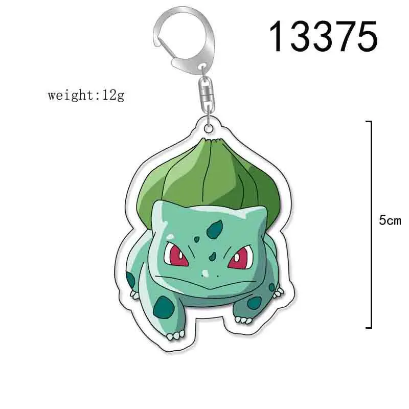 Фото Акриловый брелок Pokemon Ins Anime с Пикачу, Чармандером, Бульбазавром, Псайдаком, Иви для школьных сумок, рюкзаков и ранцев №5