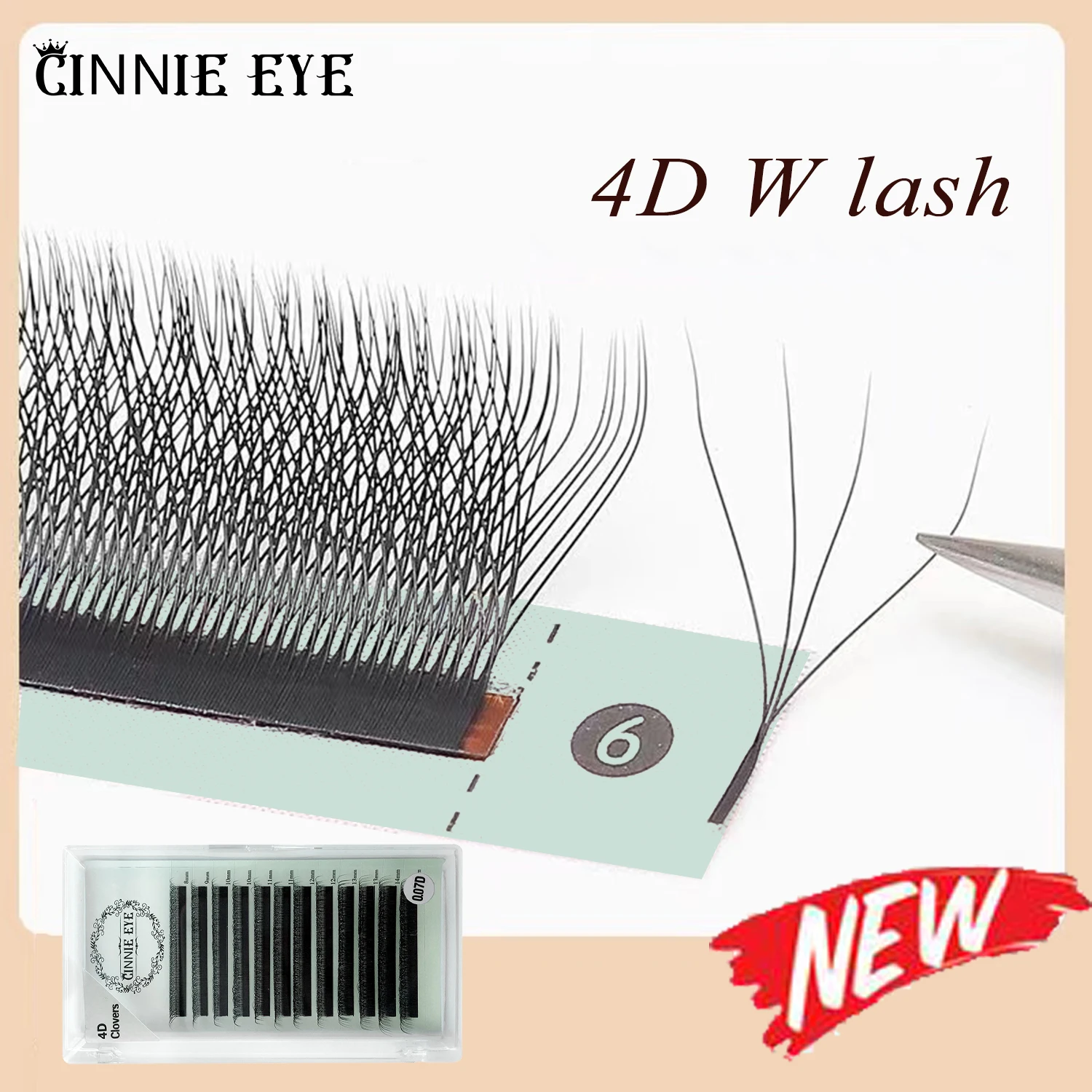 

Natural 4D 5D W Brazilian Volume Eyelash Fans 4D Lash Extension False Mink Eyelashes Free Shipping Korean Makup Lash Supplies