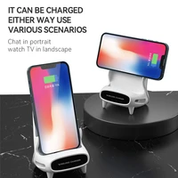 high power wireless charger loudspeaker chair shape portable 15w usb fast charging holder stand for iphone samsung huawei xiaomi