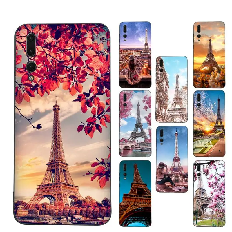 

TOPLBPCS Paris Eiffel Tower Phone Case for Samsung A51 A30s A52 A71 A12 for Huawei Honor 10i for OPPO vivo Y11 cover