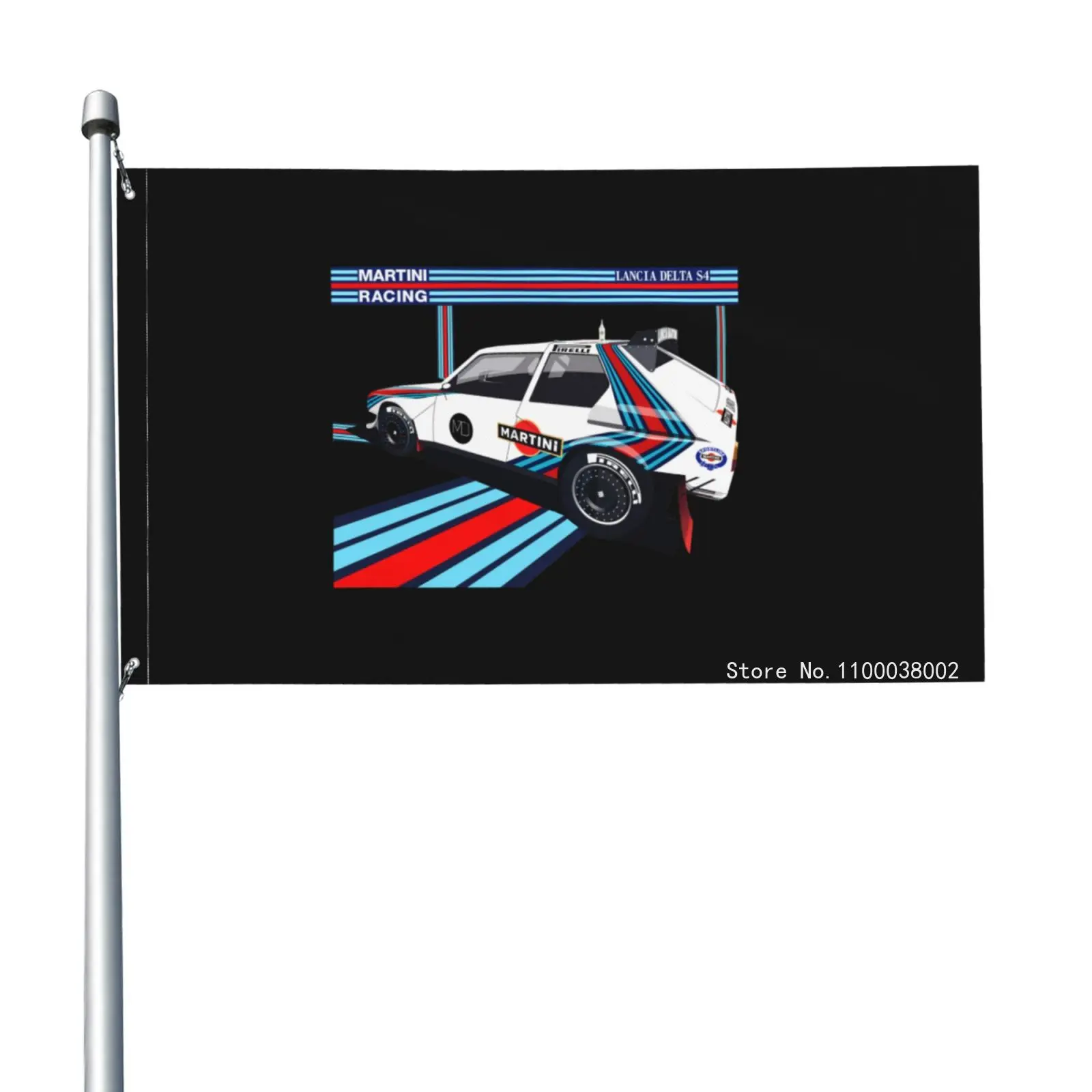Lancia Delta S4 Hf Martini Racing монтекарло Winner старый флаг Wrc баннер рекламный яркий цвет