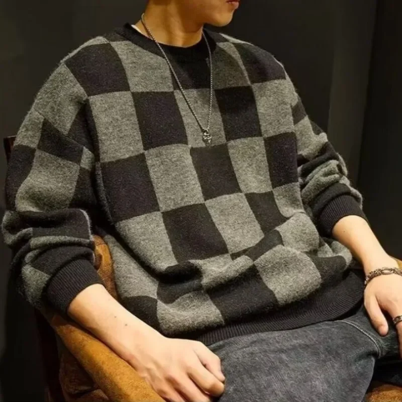 Мужской трикотажный свитер Осень-зима