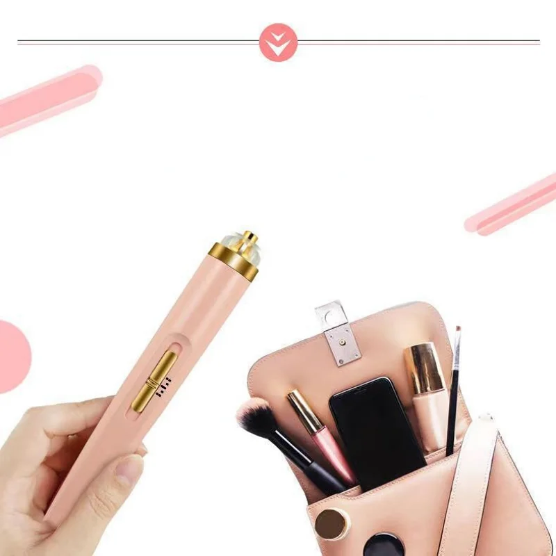 

Electric Nail Grinder Nail Polishing Machine With Light Portable Mini Electric Manicure Art Pen Tools With Box For Gel Removing